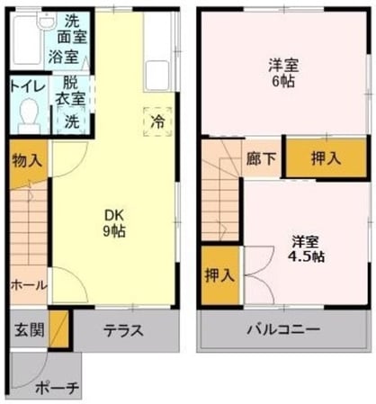 マルシンコーポ Bの物件間取画像